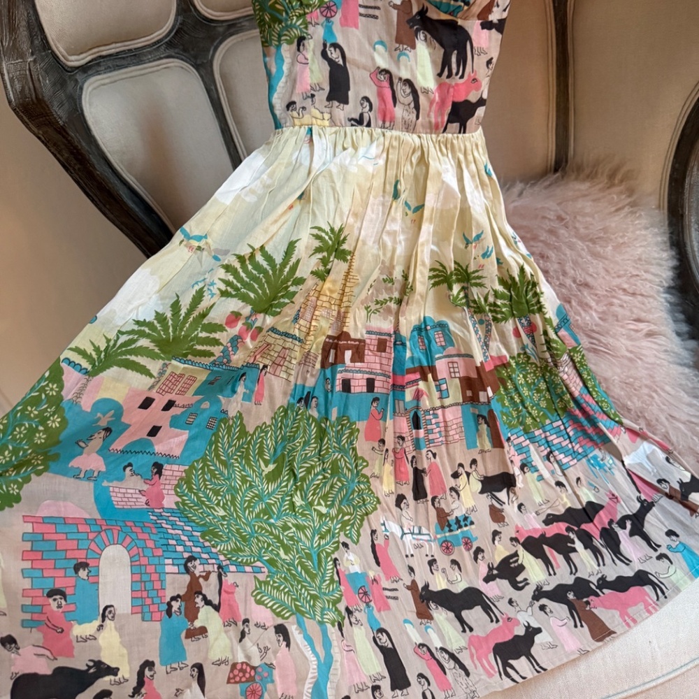 NWT Vintage Anthropologie Bazaar 100% Cotton Dress Plenty by Tracy Reese 2 XS - Picture 5 of 13